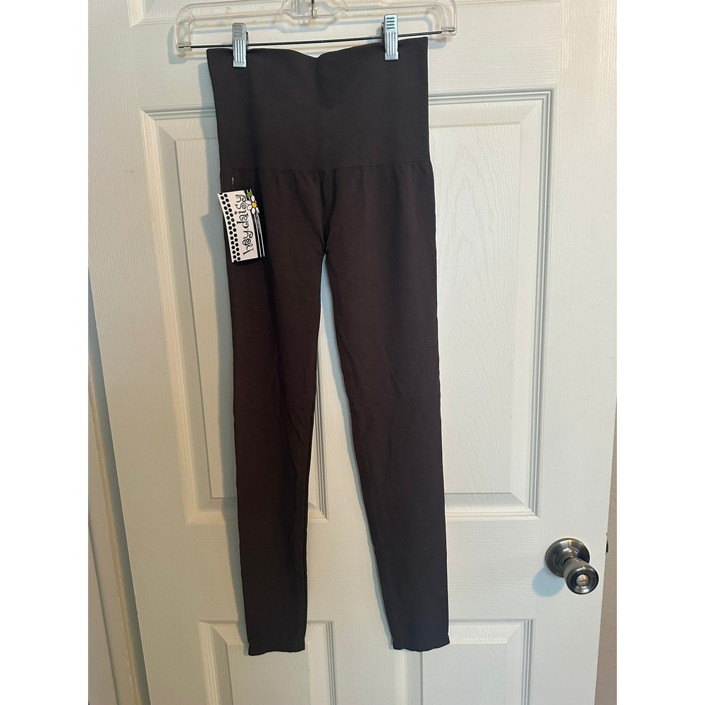 Set of M. Rena High Waisted Seamless Leggings NWT & Capris Dk. Gray Med. - Picture 3 of 13